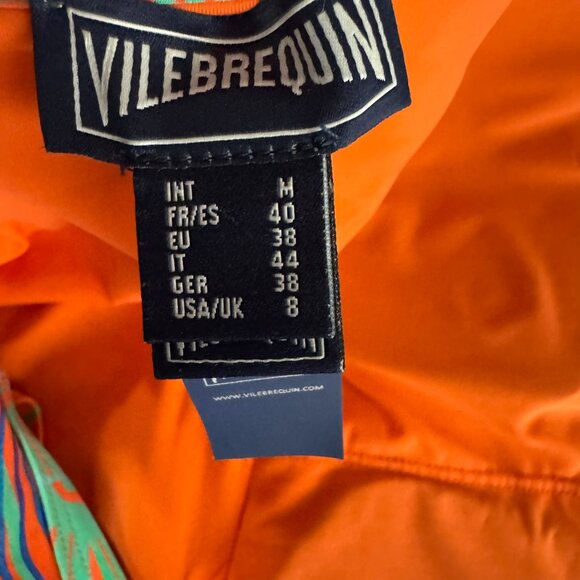 Vilebrequin Plumes Feria One Piece Swimsuit Size 8 Printed Multicolored SW-2099 - Picture 8 of 13